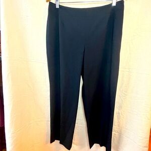 Talbots Women's Career Black Stretch Wide Leg Pants 14 career work trousers